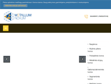 Tablet Screenshot of metallumnovum.lt